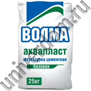 «ВОЛМА-АКВАПЛАСТ» ЦЕМЕНТНАЯ ШТУКАТУРКА ДЛЯ РУЧНОГО НАНЕСЕНИЯ